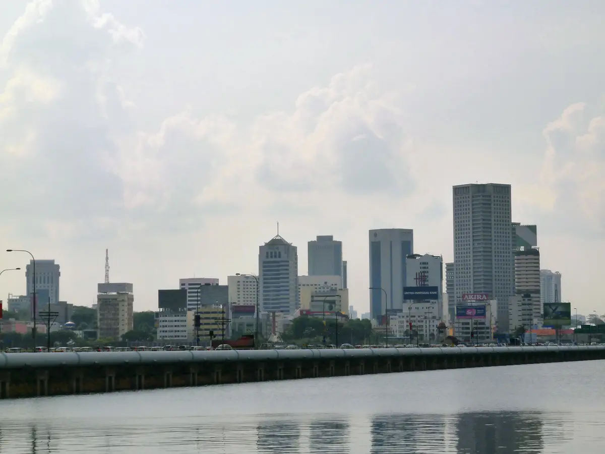 A street view of Johor Bahru city